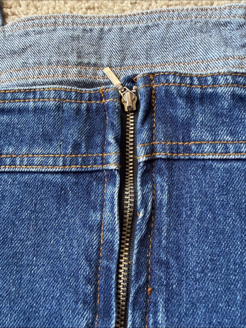 Sezane Hermance Top in Dark Blue Denim - Picture 11 of 11